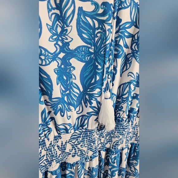 Cabana Life Palm Valley Smocked Waist Dress - Size S - Picture 9 of 9